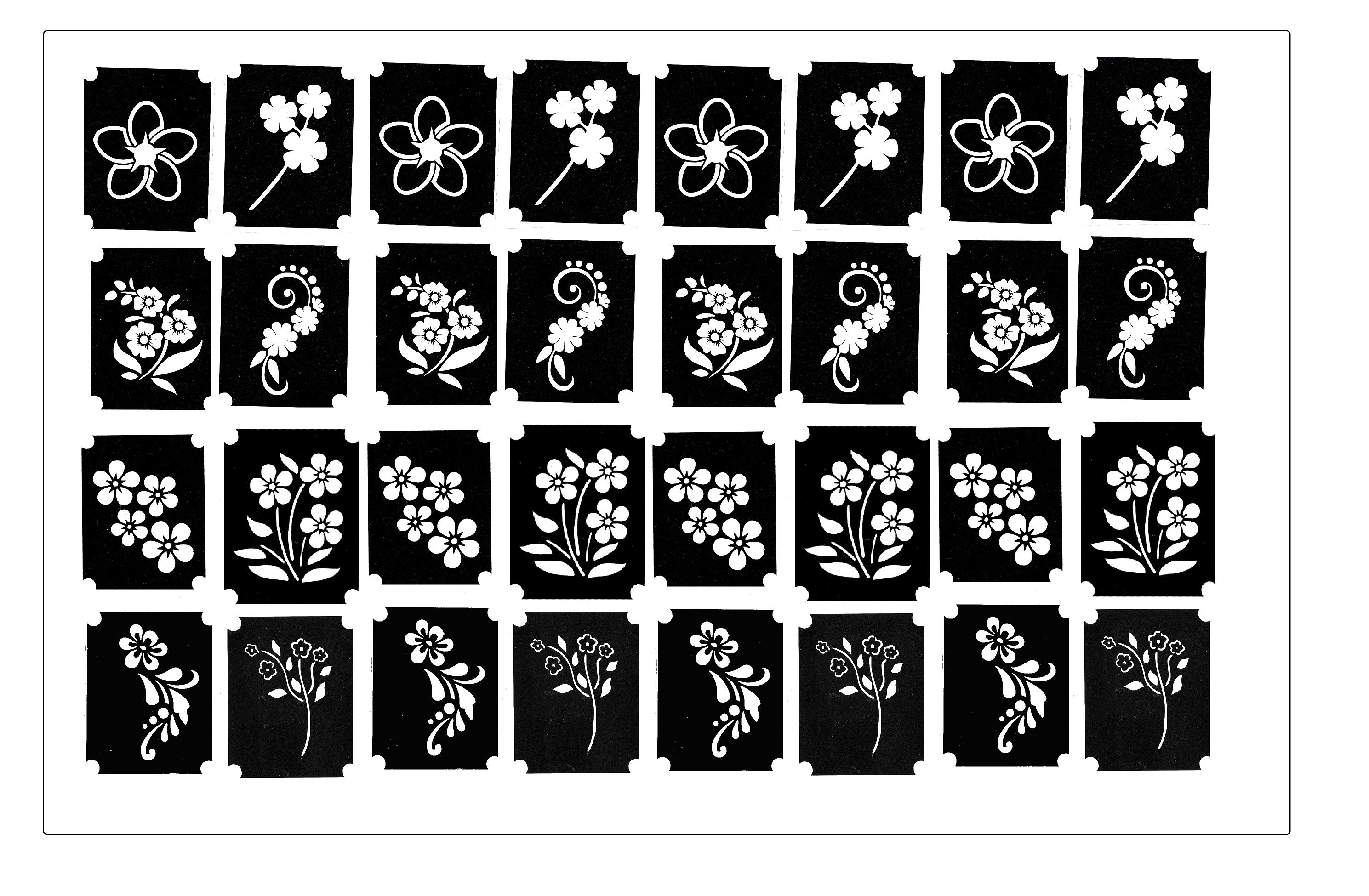 Black Mandala Tribal Flower Symbol Logo on White Background Stencil Decal  Tattoo Design Flat Vector Illustration 13384304 Vector Art at Vecteezy
