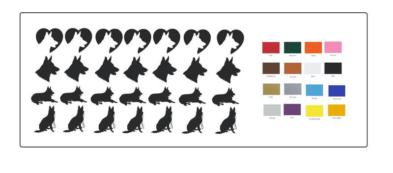 Akita Dog Vinyl Stickers ( Multiple colours to choose from )